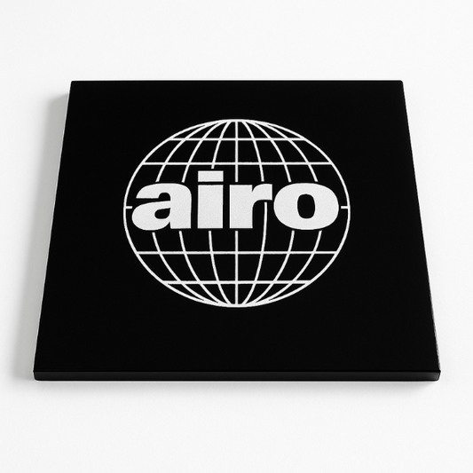 Engraved Onyx Black Glass Square Coaster