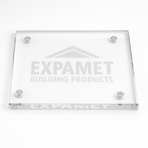 Engraved Jade Glass Square Coasters, Set of 4