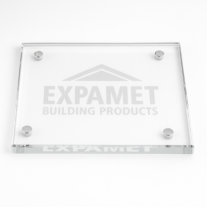 Engraved Jade Glass Square Coasters, Set of 4