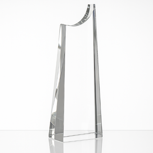 Engraved Optical Crystal Summit Award, 24cm