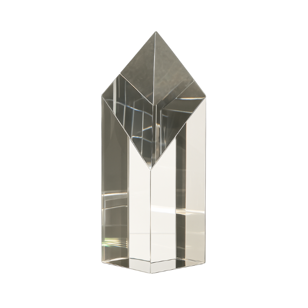 Engraved Optical Crystal Diamond Award, 18cm